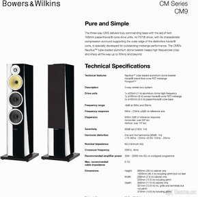 B&W Reproduktory Bowers and Wilkins CM9 S1 - 19