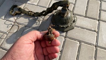 Hodně starý závěsný lustr nebo svítidlo - 19