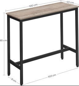 Nový barový set - stůl + 2x židle - 19