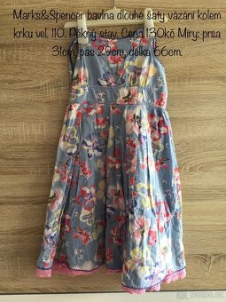 Dívčí šaty a sukně vel. 110 - 19