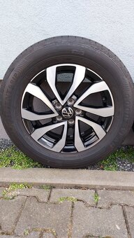 Alu kola originál 5x100 r15 vw Polo letní pneu - 19