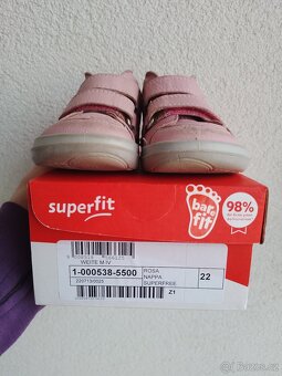 Barefoot kotníkové boty Superfit Superfree Nappa Rosa vel. 2 - 19