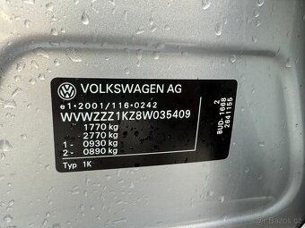 VW GolfV 1.4i 59kw 7/2007 JEN 126.340km 1.maj digi klima - 19
