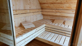 Oválná sauna s odpočívárnou - 19