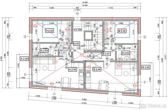 Novostavba byt 2+kk, 55m2 + 40m2 zahrada, garážové stání, Pr - 19