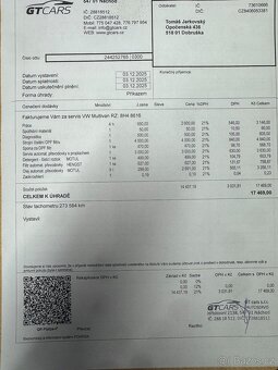 VW Multivan T6, 2,0tdi 110kW DSG, rok 2017 - 19