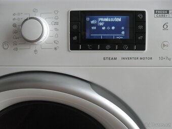 PRAČKA SE SUŠIČKOU WHIRLPOOL,VELKÁ KAPACITA 10/7KG,STÁŘÍ 2 R - 19