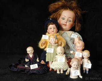 Starožitné porcelánky A.M, Heubach, Kewpie, K+W... - 19