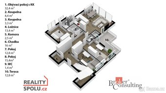 Pronájem, byty/4+kk, 120 m2, Svitákova 2728/2, 15500 Praha,  - 19