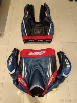 4SR RR Evo 3 Pearl Blue-Pánská moto kombinéza, dvoudílná - 19