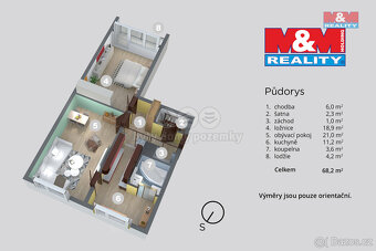 Prodej bytu 2+1, 63 m², Děčín, ul. Kosmonautů - 19