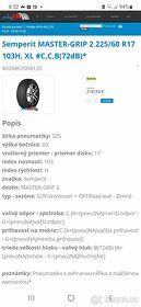 Zimné Semperit 225/60 R17, Audi A6 5x112, 7,5J, ET 36 - 19