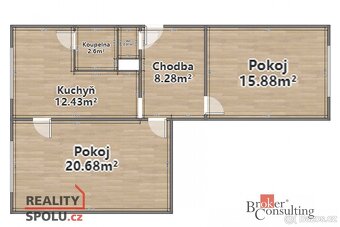 Prodej, byty/2+1, 63 m2, Do Zátiší 1470/24, 35002 Cheb, Cheb - 19