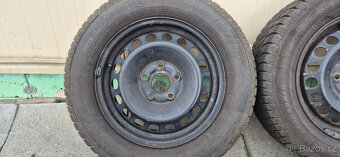 Plechové disky Škoda VW 5x112 6x15 ET47 195/65r15 zimni - 19