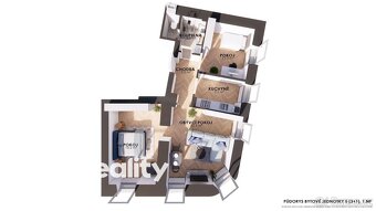 Prodej bytu 3+1, 64 m2, zahrádka 112 m2 - 19