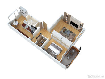 Zařízený Byt 2+1 s BALKONEM | 53 m² | Uh.Hradiště – Štěpnice - 19