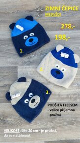 Nové čepice jarní, zimní, podzimní VÝPRODEJ - 19