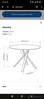 Kulatý jídelní stůl MARIEDAMM - 19
