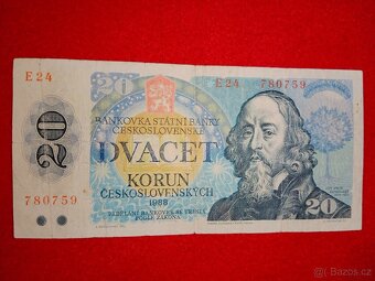 Československé bankovky 13 ks + 2 ks - celkem 15 ks - 19