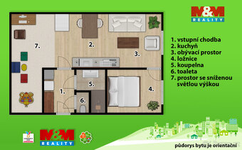 Prodej bytu 2+kk, 43 m², Pardubice, ul. K Polabinám - 19