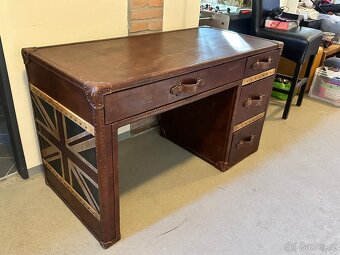 Psací stůl do prostoru kožený top model - 19