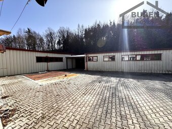 Areál bývalé pily s ubytováním, 4 haly, rybník, srub, sauna  - 19