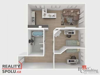 Prodej, byty/3+kk, 63 m2, Žitná 597/37, Křimice, 32200 Plzeň - 19