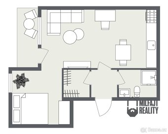 Pronájem bytu 2+kk+L, 44 m2, Liberec - Perštýn, ev.č. 06825 - 19
