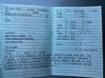 Mercedes 300d W124, 1- majitel, 100 KW - 19