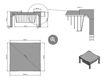 Stojan pro Pračku / Sušičku 30 cm - 19