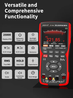 Osciloskop/multimetr/generátor ZOYI ZT-703S 50MHz 3v1 NOVÝ - 19
