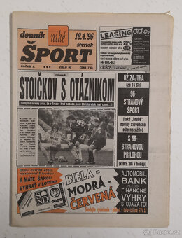 Staré noviny Denník Šport 2 - 19
