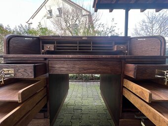 Americký starožitný psací stůl - 19