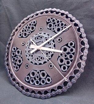 STEAMPUNK RECYCLE ART - PATINOVANÝ KOV - HODINY, ZRCADLA - 19