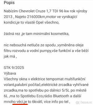 Prodám Chevrolet Cruze, 1.7 CRDi, 2012/11 - 19