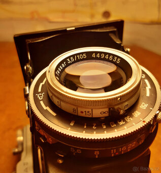 měchový fotoaparát Ercona II, Carl Zeiss Tessar, TOP stav - 19