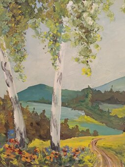 Obrazy 4ks Alois Kokáč, olej 50x70 - 19