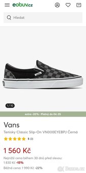 Vans pánské tenisky plátěnky vel. 42 - 19