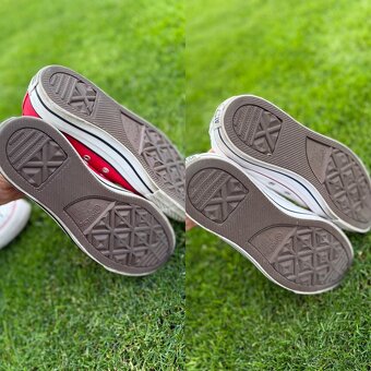 2x luxusní červené  + bíle converse s kamínky Swarovski - 19