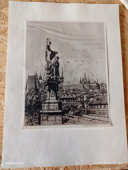 Litografie-praha motiv - 19