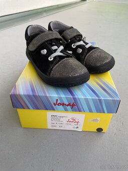 Barefoot celoroční boty/tenisky Jonap B12/MV černá třpyt 30 - 19