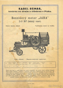 Prodám stabilní motor Remar Jára 2-3 HP - 19