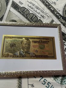 Zlatá bankovka 100 $ - 19