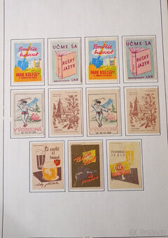 Historické zápalkové nálepky ze Slovenska 1945-58 - 19
