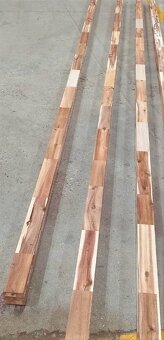 Spárovka cink a fix masiv Akácie A/B kvalita, délka až 450cm - 19