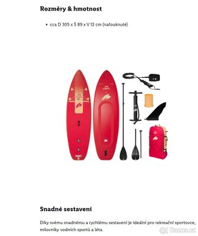 CRIVIT® X F2 Dvoukomorový paddleboard Solid 10′ Nový set - 19