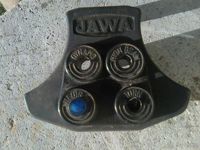 Jawa 350/632/634/639/640- nápisy, z.tlumiče,kryty motoru - 19