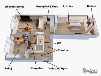 Byt 3+kk s balkonem Brno-Bystrc | kousek od přehrady - 19