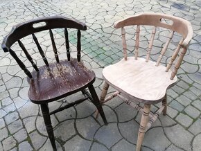 Renovace židlí - odstranění starých nátěrů - 19