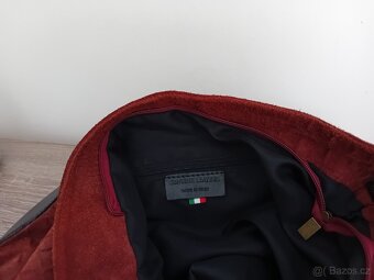 Genuine Leather Italy dámská velká hobo kabelka kožená - 19